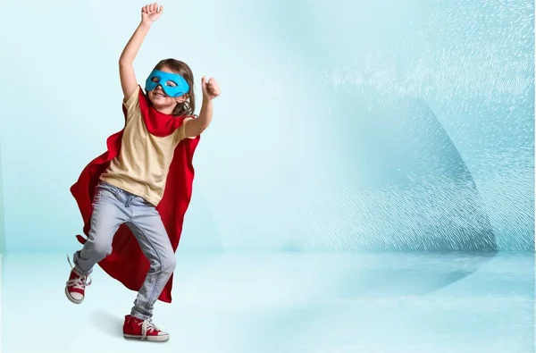 Lindo niño en traje de superhéroe —  Fotos de Stock