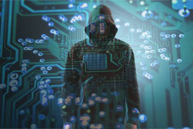 Cyber hacker'hoodie
