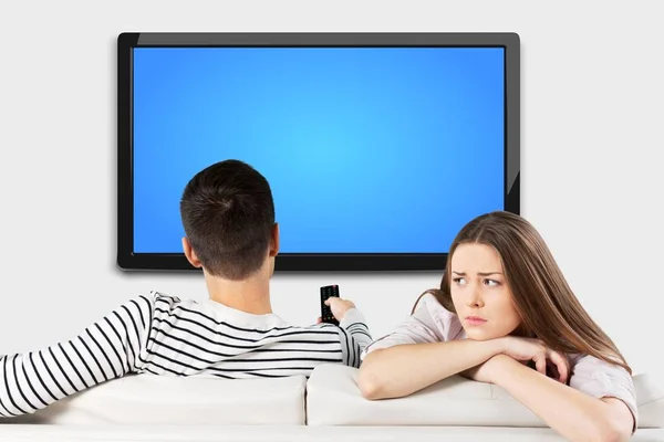Watching tv. — Stock Photo, Image