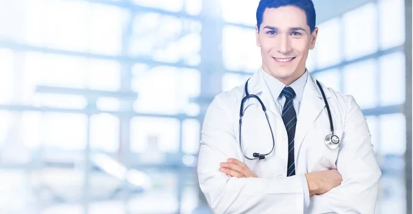 Doctor with stethoscope. — Stock Photo, Image