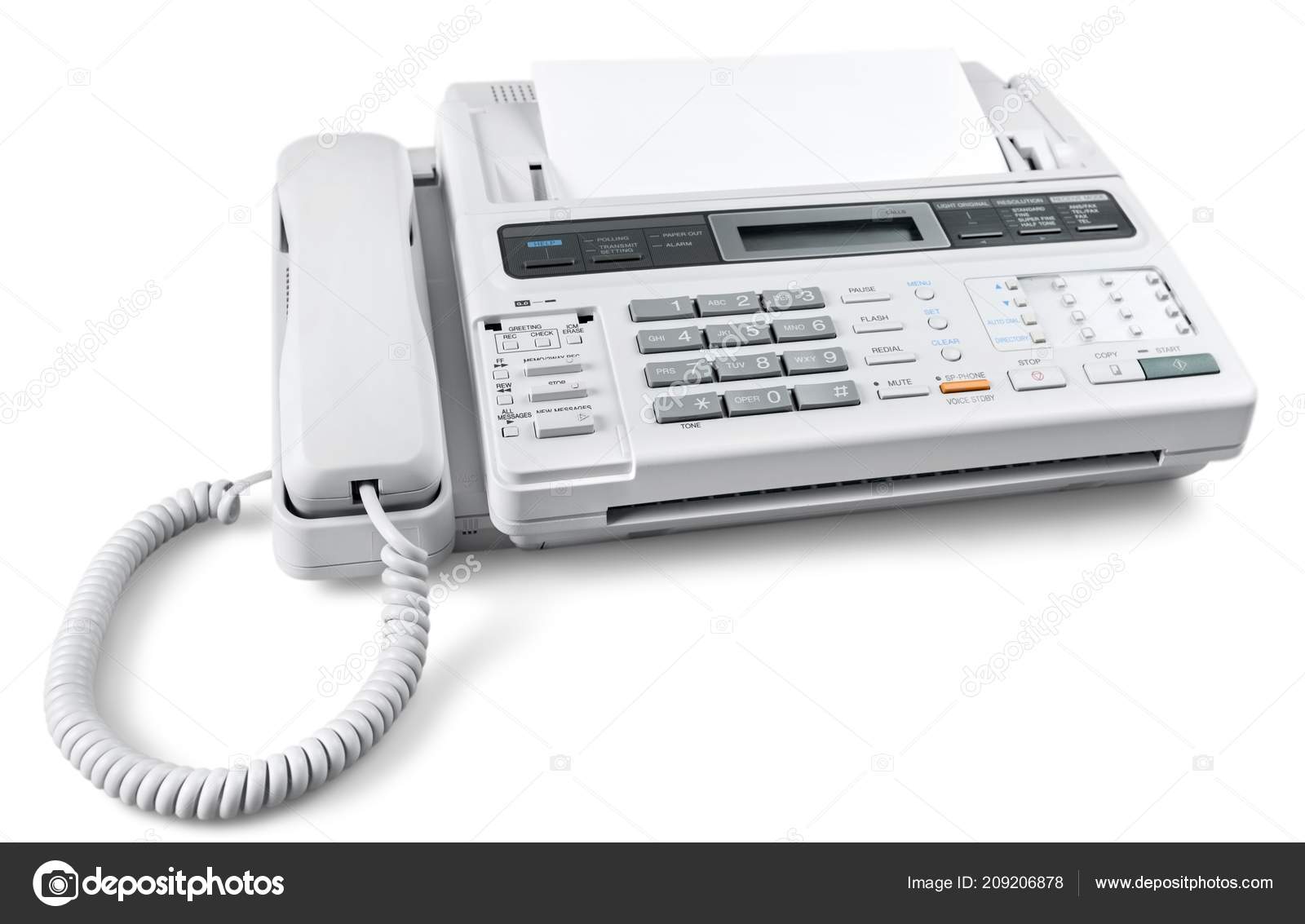 Download royalty-free Telephone isolated telecommunication desk phone commu...