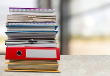 Dosya klasörleri belgelerle, yakından görmek