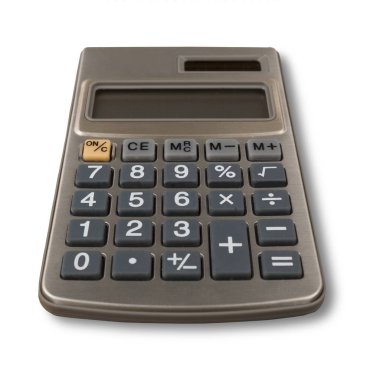 Hesap makinesi izole matematik matematik ofis donanımları hesaplama tuş takımı