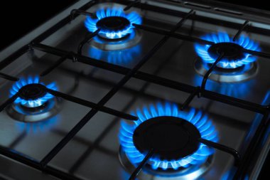 Soba brülör alev gaz yakıcı gaz soba mavi alev alev