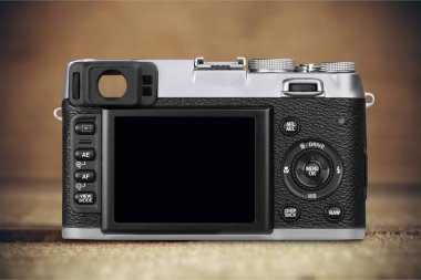 Dijital fotoğraf makinesi kamera arka görüş fotoğraf sıvı - kristal ekran tek nesne yeni