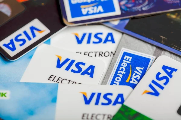 Visa Carta Mastercard Master Ologramma Prestito Debito — Foto Stock