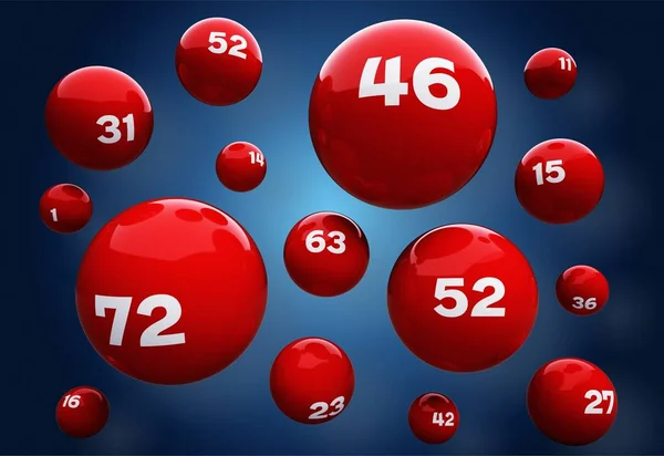 Bingo Sfera Fortuna Numero Gioco Azzardo Possibilità Giochi Tempo Libero — Foto Stock