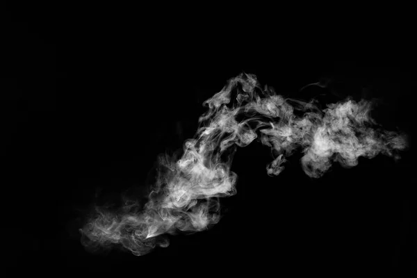 Καπνίζουν Στο Μαύρο Φόντο Αφηρημένη Υφή — Φωτογραφία Αρχείου