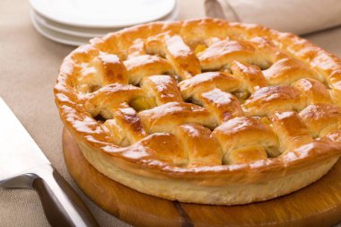 Taze pişmiş pasta yakından görmek 