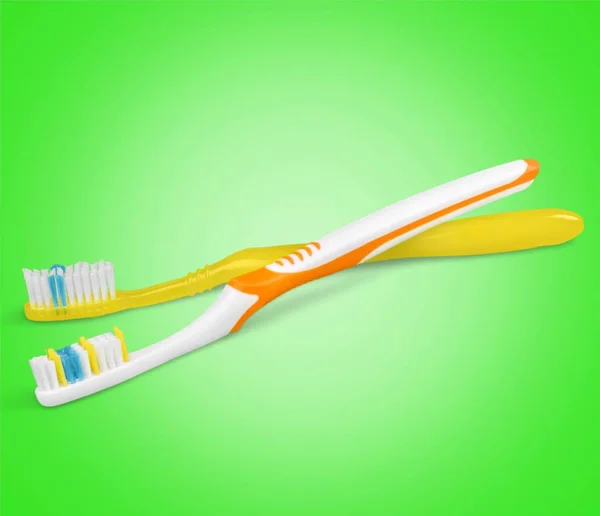 Toothbrush Toothpaste Dental Hygiene Brushing Teeth Smiling Dentist Cavity — Stock Photo, Image