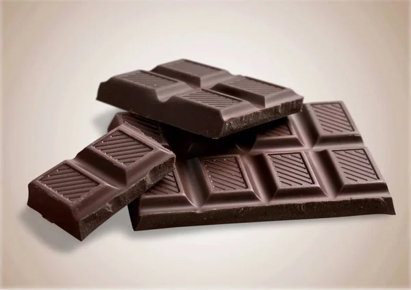 Шматочки Смачного Шоколаду Фоні — стокове фото