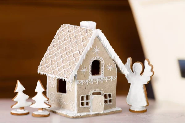 Kerst peperkoek Cookie huis — Stockfoto