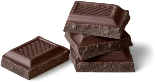 Trozos Delicioso Chocolate Fondo — Foto de Stock