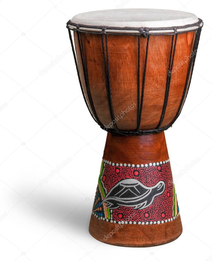 African drum isolated