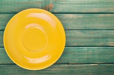 Plaka üstten görünüm çanak havadan görünümü arka plan üzerinde