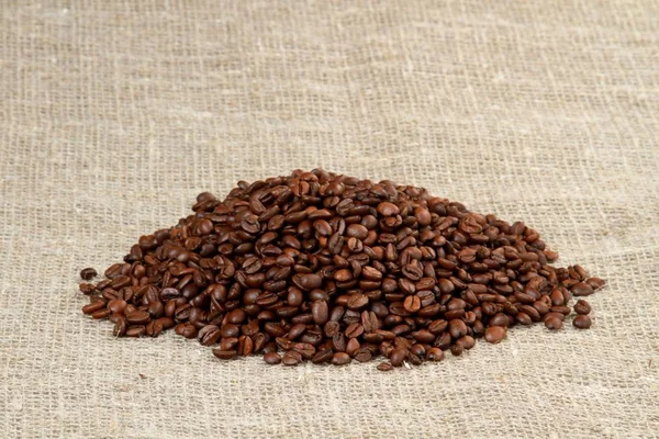 Kavrulmuş Kahvenin Üzerinde Arka Izole — Stok fotoğraf