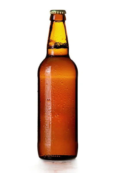 Bottle Beer Isolated White Background — Stock Photo, Image
