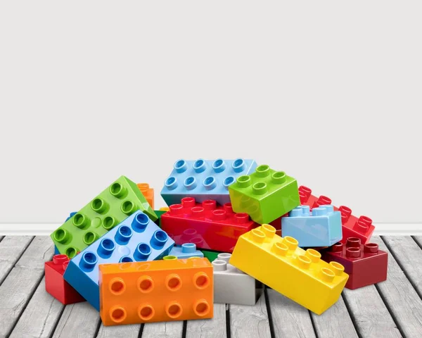 Toy Colorful Blocks Isolated Background — Stock Photo, Image