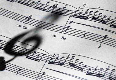 Müzik klasik müzik klasik müzik yakın çekim müzik notlar müzik notası