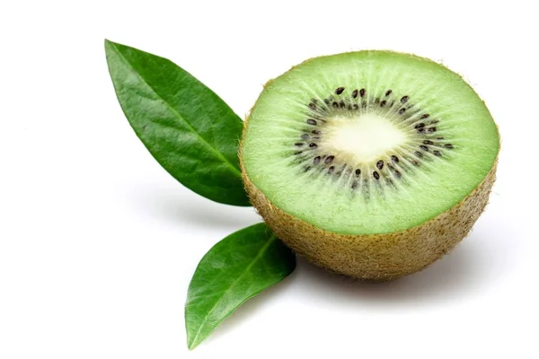 Kiwi Fruit Eten Berry Fruit Vers Doorsnede Rijp — Stockfoto