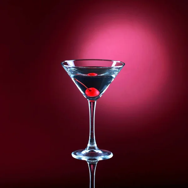 Cóctel Martini Vidrio Vista Cerca — Foto de Stock