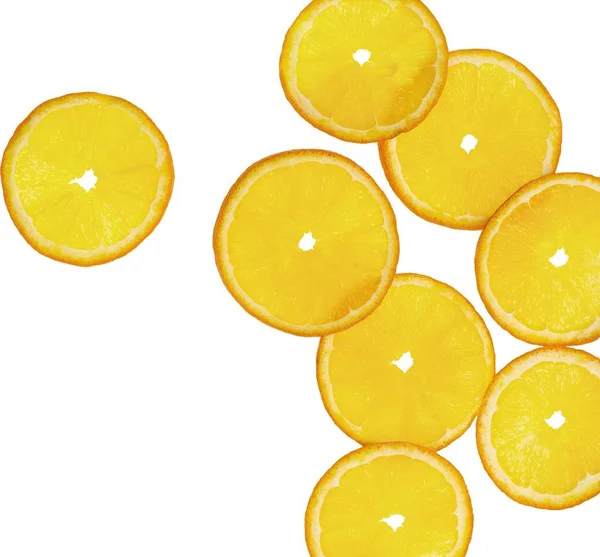 Orange Fruit Food Fresh Slice Citrus Cross Section — Stock Photo, Image