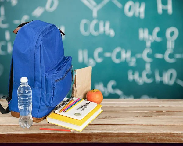 Mochila Niño Escuela Suministros Educación Almuerzo Estudiante Adolescente —  Fotos de Stock