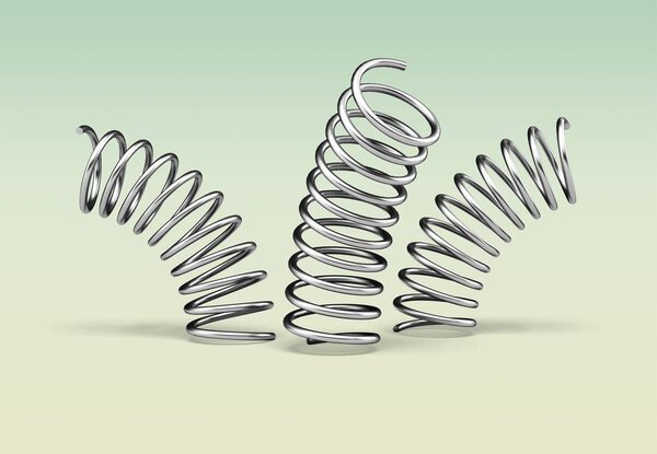 Springs spiral metal bouncing vitality inspiration ideas
