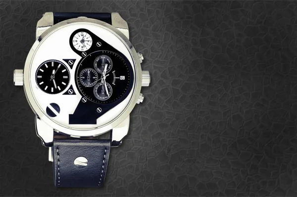 Orologio Meccanico Uomo Isolato Sullo Sfondo — Foto Stock