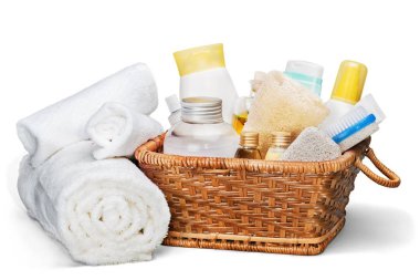 Işık arkaplanındaki güzel spa kompozisyonu 