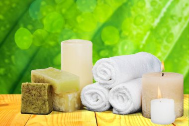 Sabun Nemlendirici spa tedavisi havlu göz maskesi yeşil Güzellik Bar