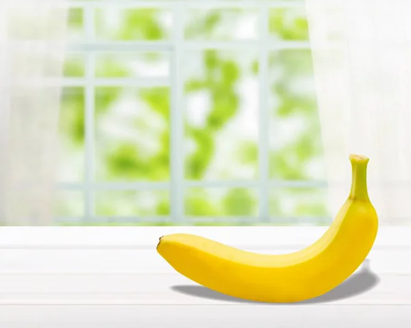 Banana Fresh Antioxidant Background Bright Clipping Closeup — Stock Photo, Image