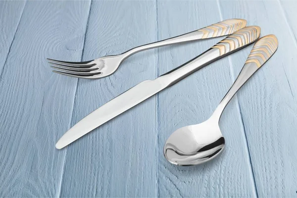Fork Silverware Dinner Spoon Dining Food Table Knife — Stock Photo, Image