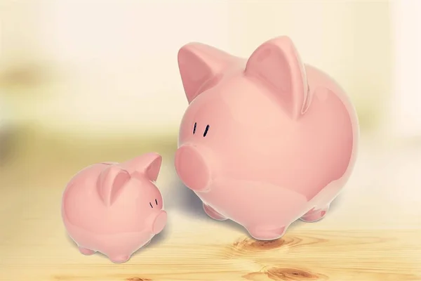 Piggy Bank Savings Family Wealth Coin Bank Choice Isolated — Stock Photo, Image