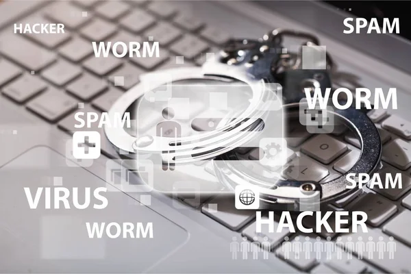 Cyber defense data cyber virus hacked attack trojan