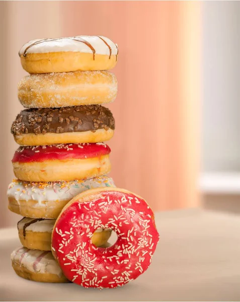Different Assorted Donuts Colorful Icing — Stock Photo, Image