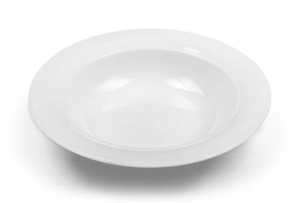 Тарілка Ізольована Посуд Посуд Порожня Тарілка — стокове фото