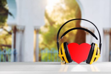 Çift kırmızı ses kaydı müzik kalp sevmek