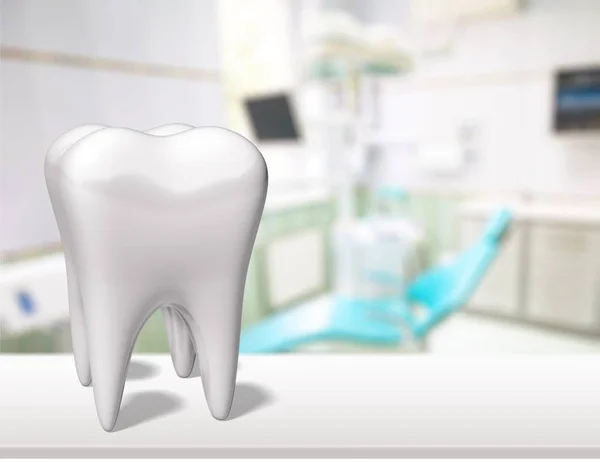 Dentista Dientes Humanos Cepillo Dental Higiene Dental Blanco Aislado Forma — Foto de Stock