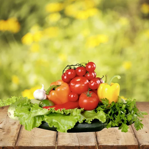 Sayuran Sehat Makan Tomat Kesegaran Makanan Lada — Stok Foto