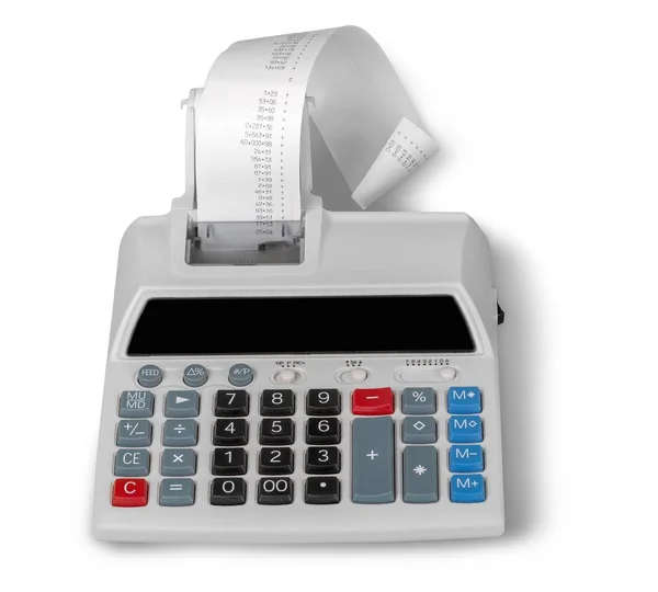 Cash Register Lcd Display White Background — Stock Photo, Image