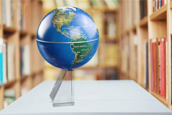 Globo Educação Escola Terra Isolado Mundo Mapa Esfera — Fotografia de Stock