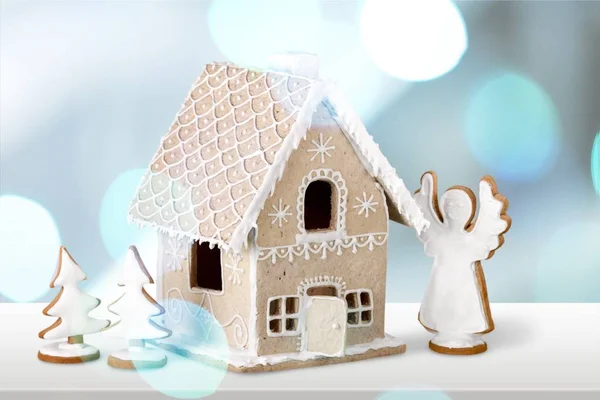Christmas Gingerbread Cookie House — Stock Photo, Image