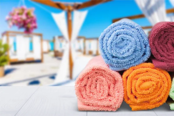 Towel multi colored vibrant color textile descriptive color bathroom single object