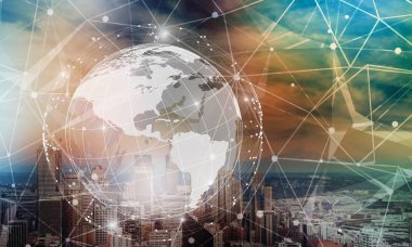 İletişim Infographic yenilik insanlar teknoloji arka plan