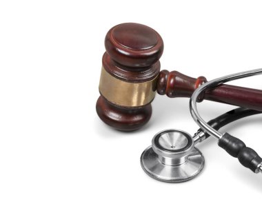 Ahşap Yargıç tokmak sağlık stetoskop ile