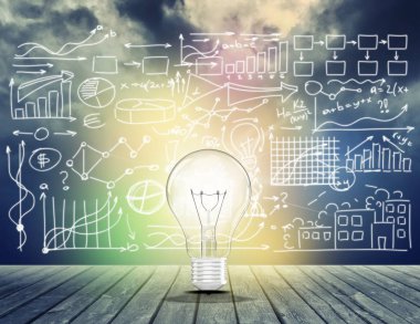 parlayan ampul yakından görmek