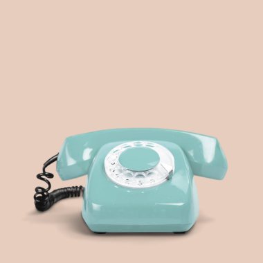 eski moda retro telefon