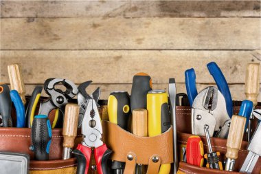 çeşitli araçlar, marangozluk ve inşaat onarım