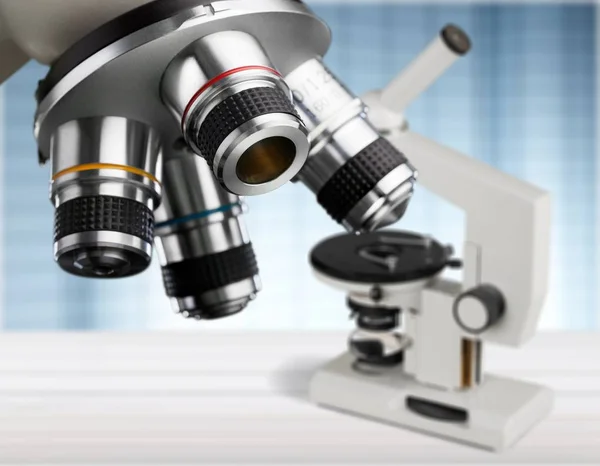Forskning Laboratorium Sjukvård Och Medicin Mikroskopet — Stockfoto